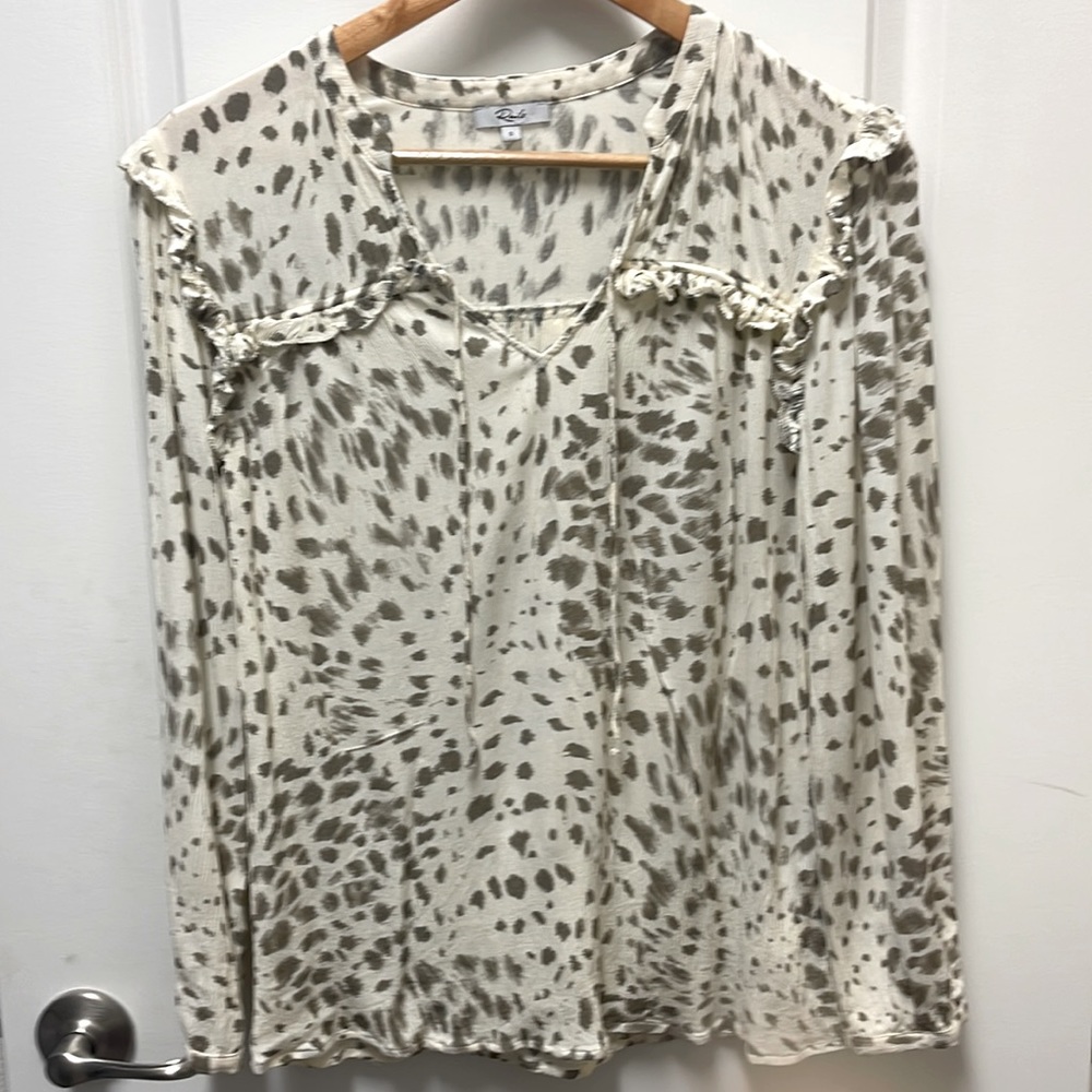 Rails Clothing Animal print blouse. Size small.